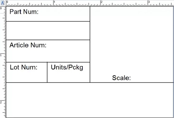 Efficient Barcode Label Template for Database Connections